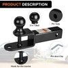 Donext ATV/UTV Trailer Hitch, Towing Ball Mounts with 2" Ball,