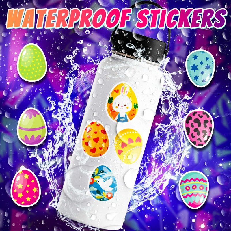 50 Pcs Easter Stickers,Easter Basket Stuffers，Easter Decoration Easter Egg Decoration,
