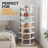 MAGIC UNION Rotating Shoe Rack Tower 7 Tier Organizer, Vertical