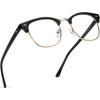 AOMASTE Blue Light Blocking Glasses Vintage Half Frame UV Clear