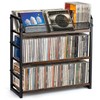 EFYSE 3-Tier CD Rack, Storage and Display Organizer, Compact Space-Saving