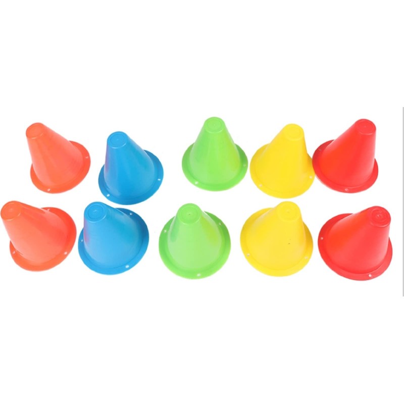 aloala Triangle Mini Color Soft Cone Soccer Dribble Mark Markers