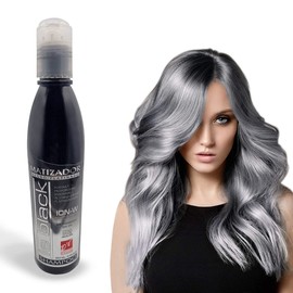 D'Conde Shampoo Matizador Le Black para Platinar Cabello Rubio, Pelo Teñido, Matizador de Canas, Sin Sal y sin Parabenos - 250 ml
