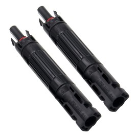 Bumbesti 2Pcs 10A Solar Inline Fuse Holder,Solar Panel PV Connector with Built in 10A Fuse, Waterproof Solar Fuse Connector, Solar Surge Protection Device
