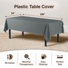 6-Pack Premium Plastic Tablecloth 54in. x 108in. Rectangle Plastic Table