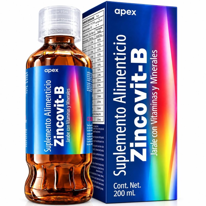 Apex Zincovit-B Jarabe Multivitamínico