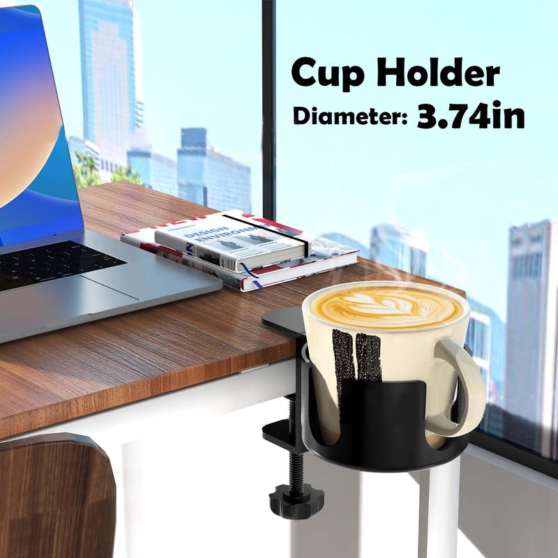 SAVOSWEET Creative Office Cup Holder Made of Aluminium Alloy Materials,