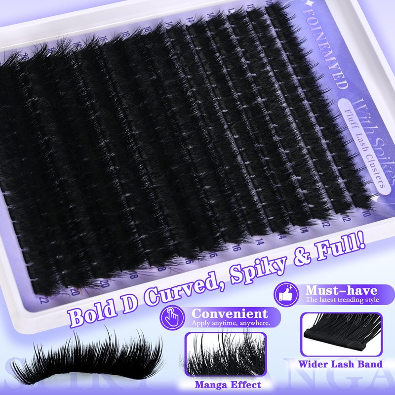 Lash Clusters with Spikes 300D Manga Volume Lash Clusters Evil