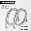 Premium Stainless Steel Washing Machine Hoses Universal Fit to All