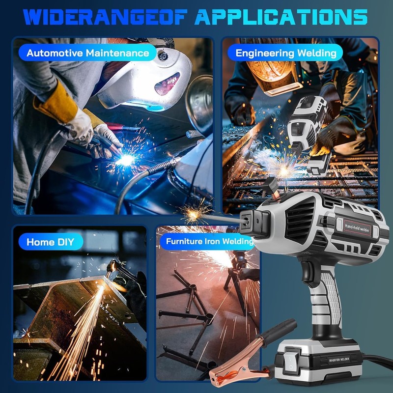 MIUPWULA Handheld Welder Machine, 110V Portable Welding Machine with IGBT