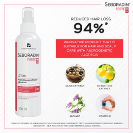 Seboradin Forte Hair Lotion for Men and Women for Hair Loss | Hair Treatment for Strong Healthy Thick Hair | Hair Care Lotion for Hair Growth Accelerating | Against Hair Loss Women and Men 200 ml