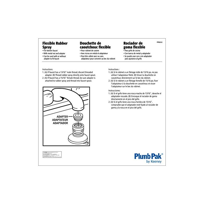 Keeney PP800-8 Screw on Style Swivel Faucet Aerator