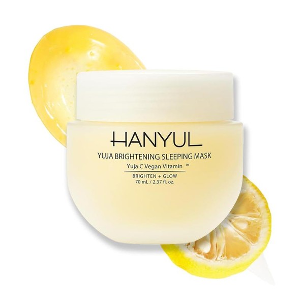 HANYUL Yuja Brightening Sleeping Mask - Unisex Overnight Glow with
