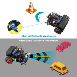 Hosyond Smart Robot Car Kit,2WD Remote Control Car Compatible with Arduino IDE with Tutorail