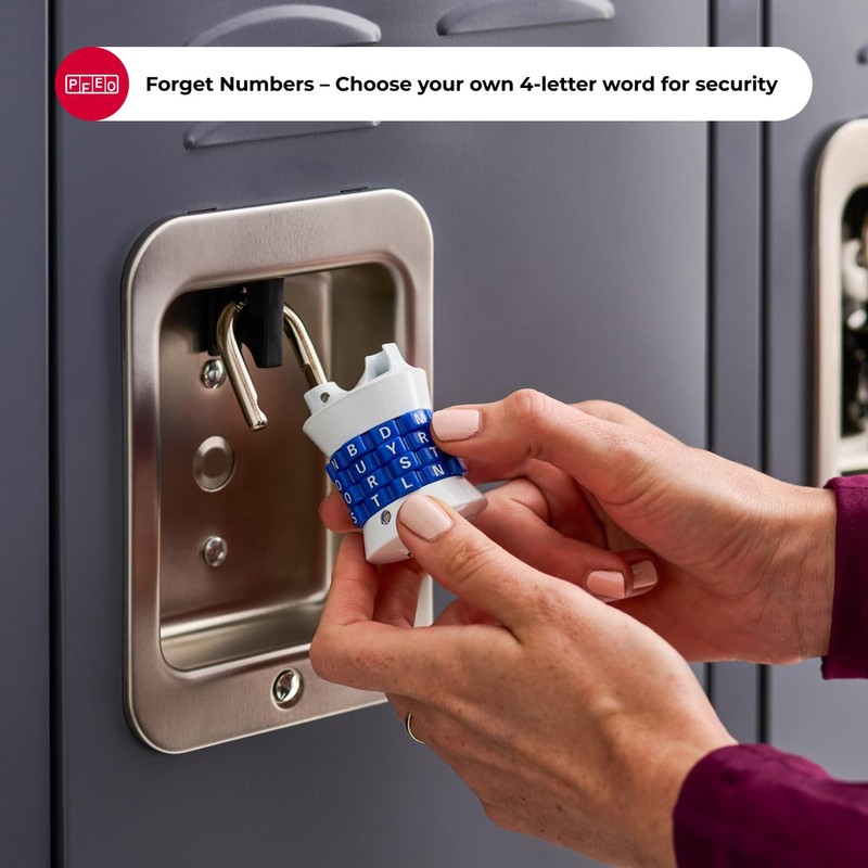Master Lock Word Combination Lock, Set Your Own Word Letter