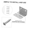 LALAFINA Door Catcher Cupboard 4pcs Stopper Invisible l Shape Wardrobe