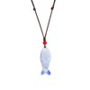 POYAMUSE Ceramic Fish Whistle Pendant Necklace for Women - Handmade