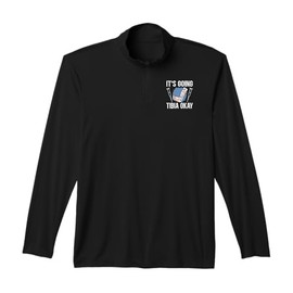 It's Going Tibia Okay Broken Leg Injury Recovery Rehab Performance Quarter-Zip Top