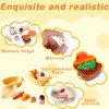 Cerkkapo Miniature Food and Drink, 37 Pieces Resin Food Toy