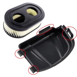 MCHNIC Air Filter Cover with Air Filter for Briggs & Stratton Series 550E 550EX 575EX 550EX Eco-Plus 625E Lawnmower Engines Replaces # 595658 590548 798452