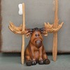 BLACK FOREST DECOR Mountain Moose Toothbrush Holder