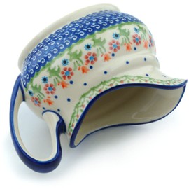 Polish Pottery Gravy Boat 23 oz Spring Flowers