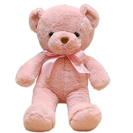 Teddy Bear Stuffed Animal, 13.5inch Teddy Bear Plush Toy, Birthday Valentine's Day Xmas Gifts for Kids Boys Girls Friends (A-Pink)