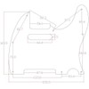 Dopro 8 Hole Tele Guitar Pickguard Scratch Plate fits USA/Mexican