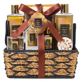 Set De Spa Para Hombre Y Mujer, Regalo Relajante Para Hombres, Regalo Del Día Del Padre Con 14 Piezas De Aromas A Carbón Y Cedro, Incluye Baño De