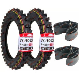 IRC Honda CRF 50 Tires Tubes Set 2.50-10 Front Rear Tire IRC MX Dirt Bike CRF50 XR50
