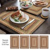Homespice - Kingston Braided Placemats, Thick and Large Table Mat