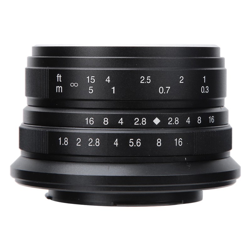 25mm F1.8 Manual Focus Lens for Fuji FX Mount Black