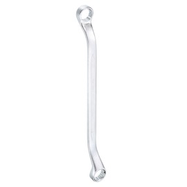 sourcing map 45-Degree Offset Box End Wrench 14mm x 15mm 12 Point Metric CR-V Double Box End Wrench Chrome Vanadium Steel Long Offset Torx Box Wrench for Automotive Home Repair Tool