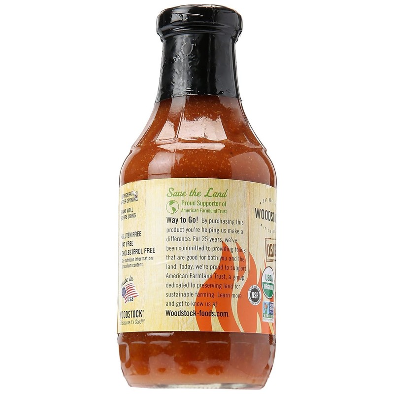 Woodstock Organic BBQ Sauce Original -- 18 oz - 2