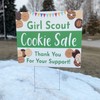 Girl Scout Cookie Sale - Yard Sign with Metal Stakes