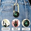 Compass with Carabiner Hook, Compass Carabiner Mini Compass Outdoor Compass