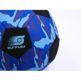 Sunflex Neoprene Accessories Football CAMO Blue | Beach Football for Barefoot Playing | Soft and Robust for Beach, Meadow and Water | For All Age Groups