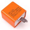 YOKELLMUX Motorcycle Turn Signal Relay 2-Pin 12V IC Turn Signal