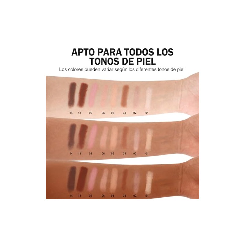 Erinde Sombra de Ojos Mate en Barra de Doble Punta,