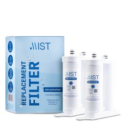 Mist WF2CB Water Filter Replacement for Frigdaire & Electrolux, Refrigerator Water Filter compatible with PureSource2, FC100, Kenmore 9916, 469916, EWF2CBPA, NGFC 2000-WF2CB (2 pack)