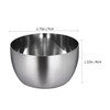 Mobestech 2pcs Stainless Steel Sauce Salad Bowl Multipurpose Kitchen Utensils