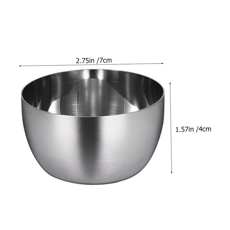 Mobestech 2pcs Stainless Steel Sauce Salad Bowl Multipurpose Kitchen Utensils