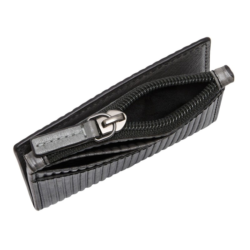 Fossil Andrew Zip Card Case Lead Grey, Lead Gray, Vintage