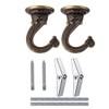 GDQLCNXB 2 Sets 55mm/2.17" Ceiling Metal Ceiling Hooks, Heavy Duty