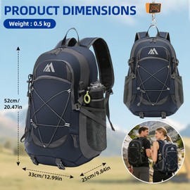 flintronic 40L Zaino Pieghevole Ultraleggero, Grande Capacità Zaino Da Trekking, Impermeabile Borsa Sportiva Da Esterno, Multitasche Borsa Da Ciclismo, per Viaggio Alpinismo Sport All'aperto