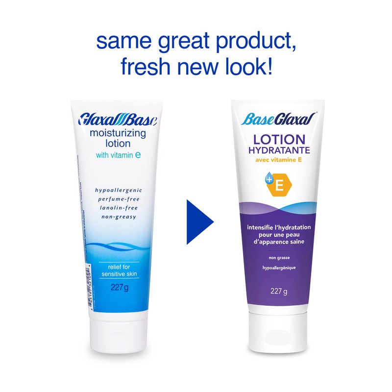 Glaxal Base Daily Moisturizing Lotion with Vitamin E for Dry