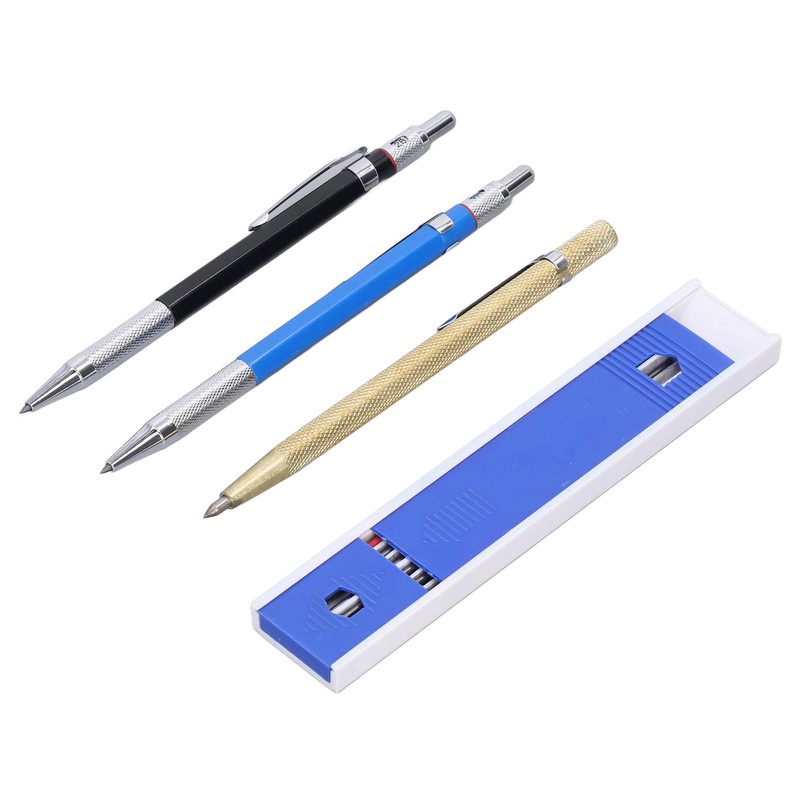 Carpenter Pencil Mechanical 2.0mm Marking Scriber Tool with Refills for