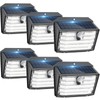 [6 Packs] Solar Motion Lights Outdoor, Ultra Bright Solar Fence