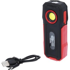 KS Tools 150.4505 Mobile Workshop Hand Lamp 300 Lumen Red Black