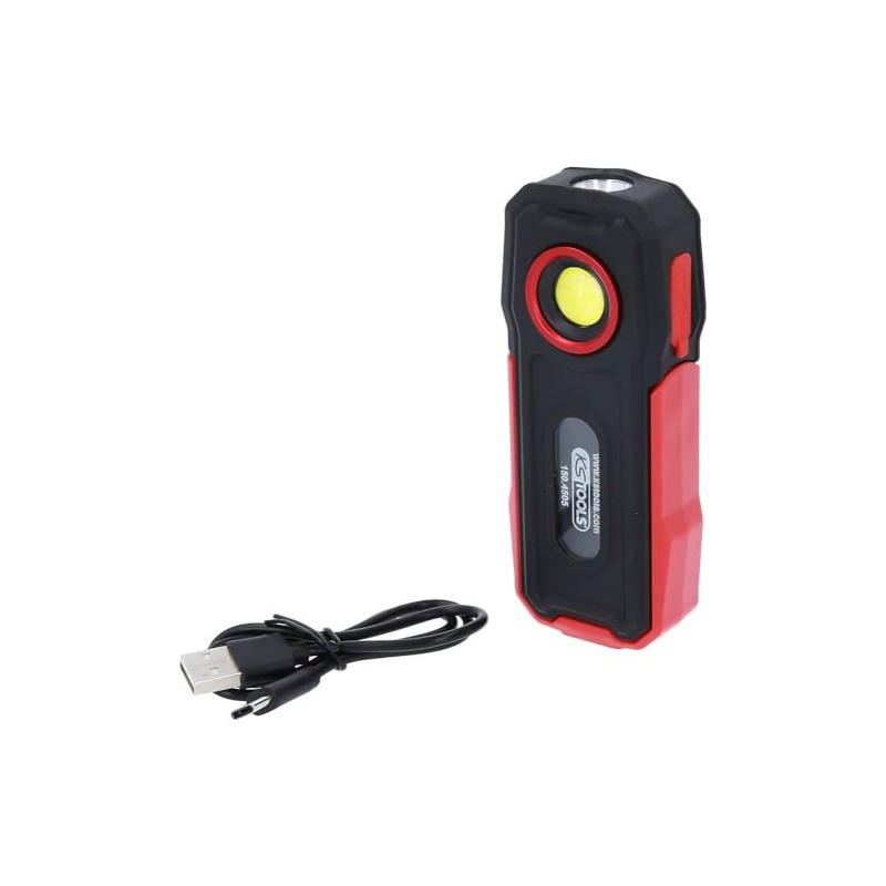 KS Tools 150.4505 Mobile Workshop Hand Lamp 300 Lumen Red